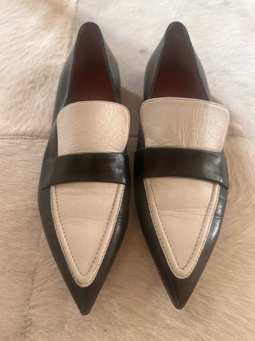 Celine Loafers, size 37, Black and white
